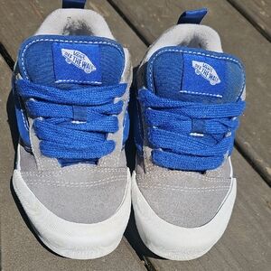 Vans Kids Knu Skool Blue and Gray